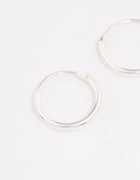 Sterling Silver Hoop Earrings 10mm