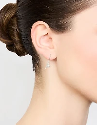 Boucles d’oreilles tombantes en boule de feu en argent sterling