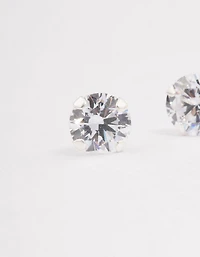 Sterling Silver Cubic Zirconia Stud Earrings