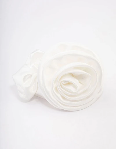 Fabric Rosette Hair Scrunchie