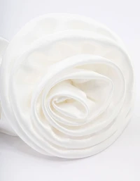 Fabric Rosette Hair Scrunchie