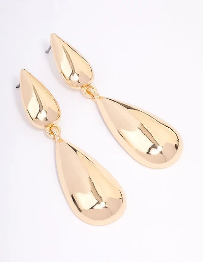Gold Teardrop Earrings
