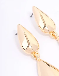Gold Teardrop Earrings