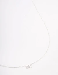 Sterling Silver 444 Angel Number Pendant Necklace