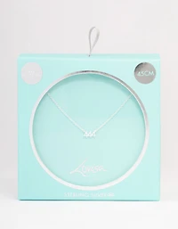 Sterling Silver 444 Angel Number Pendant Necklace
