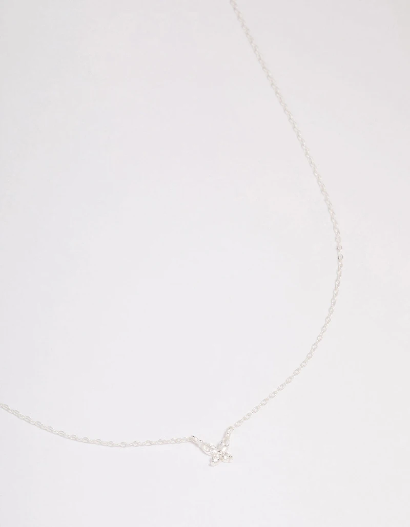SPGB SS CZ BFLY PENDANT NL