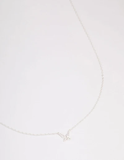 SPGB SS CZ BFLY PENDANT NL