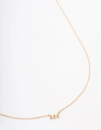 Gold Plated Sterling Silver 444 Angel Number Pendant Necklace