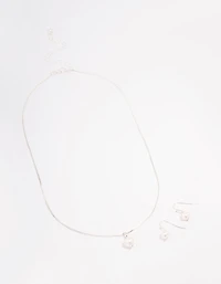 Silver Freshwater Pearl Jewellery Set