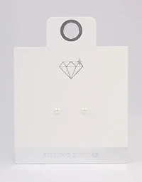 Sterling Silver Ball Stud Earrings 4mm