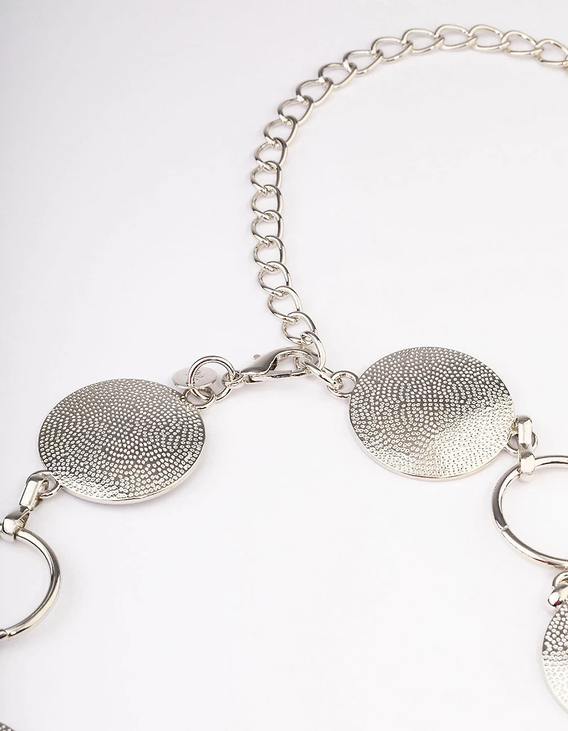 Silver Stipple & Open Circle Belt