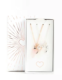 Mixed Metal Semi-Precious Charm Shard Necklace Pack