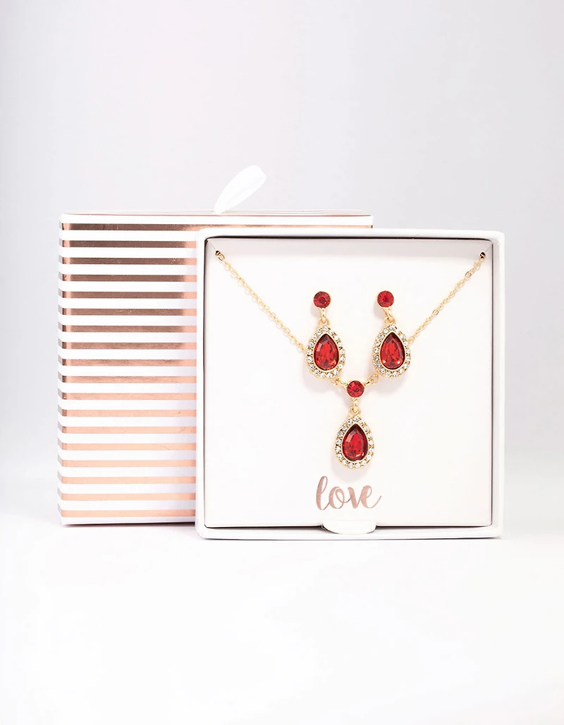 Coffret de bijoux auréole rond et perle
