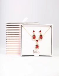 Coffret de bijoux auréole rond et perle