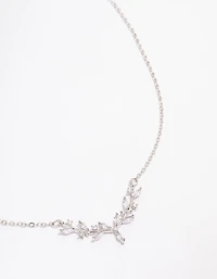 Silver Dainty Leafy Vine Necklace