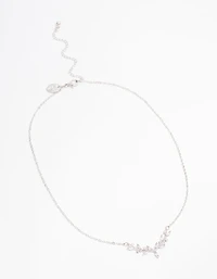 Silver Dainty Leafy Vine Necklace
