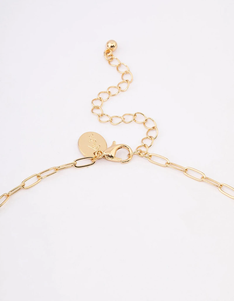 Gold Plated Freshwater Pearl Cherub Jewellery Set