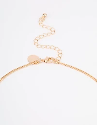 Gold Raffia Fan Necklace