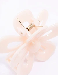 Ivory Flower Hair Claw Clip