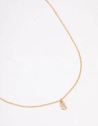 Letter Gold Plated Initial Pendant Necklace