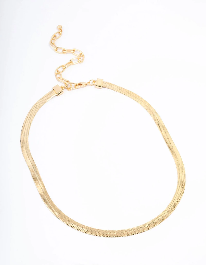 Gold Plated Snake Chain Necklace