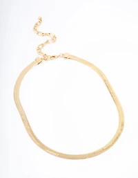 Gold Plated Snake Chain Necklace