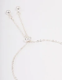 Silver Plated Aquarius Script Bracelet