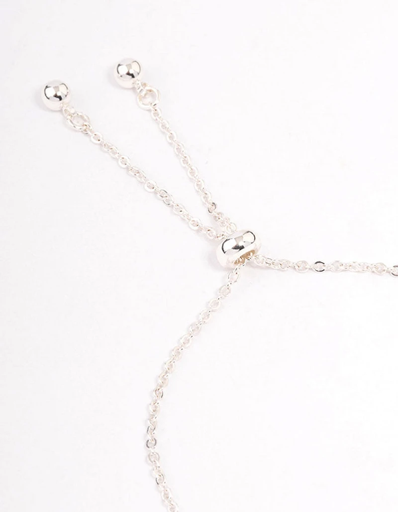 Silver Plated Capricorn Script Bracelet