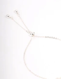 Silver Plated Gemini Script Bracelet