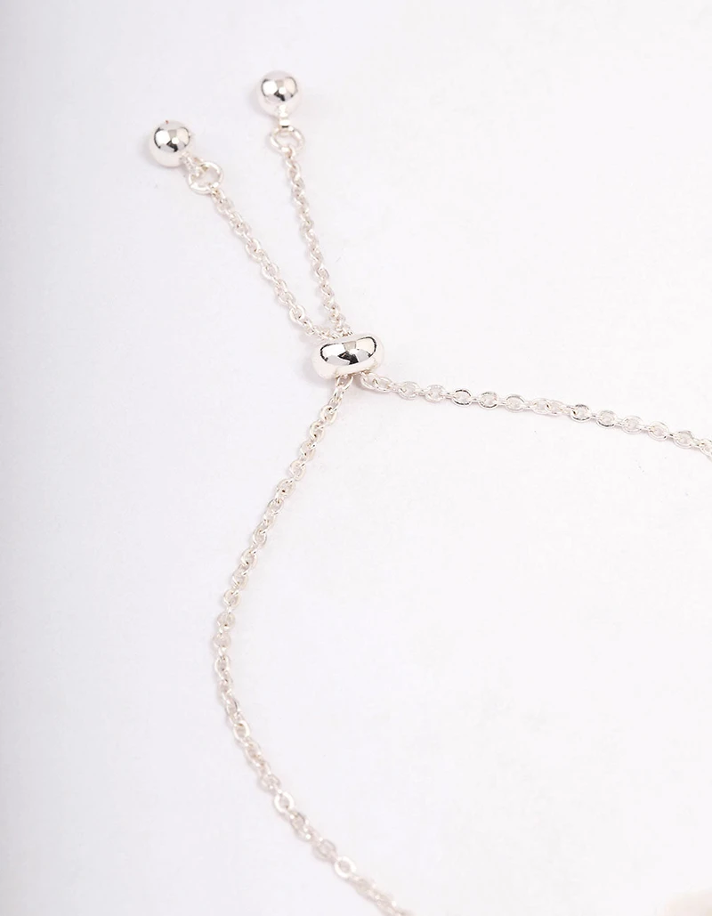Silver Plated Sagittarius Script Bracelet