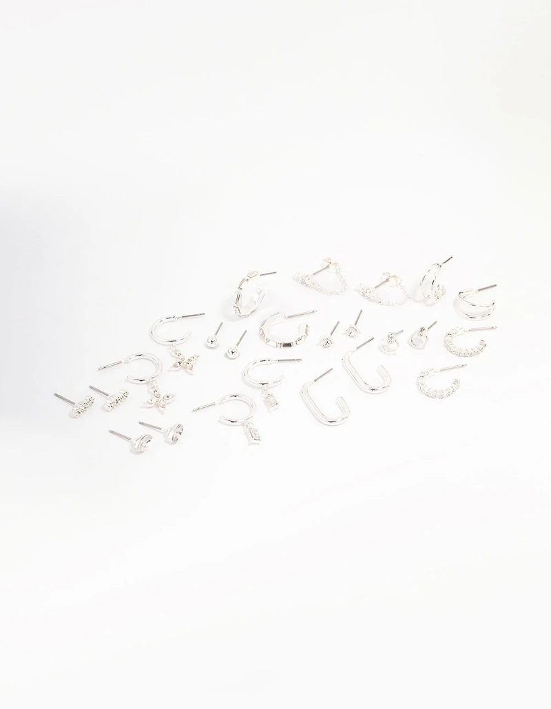 Silver Plated Diamante Bling 12 Days of Christmas Advent Calendar