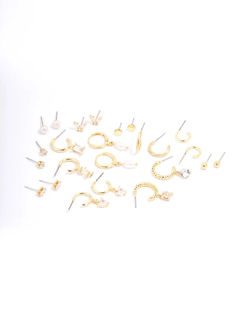 Gold Plated Freshwater Pearl 12 Days of Christmas Advent Calendar