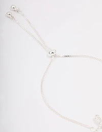 Silver Love Script Toggle Bracelet