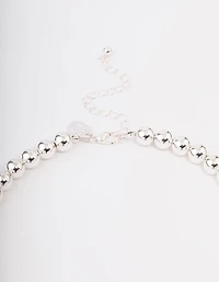 Silver Ball Jewellery Set