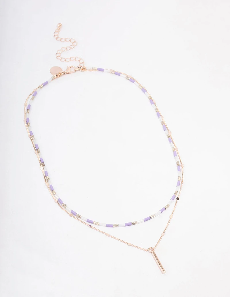 Rose Gold Layered Necklace