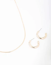 Gold Snake Chain Jewellery Set