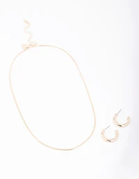 Gold Snake Chain Jewellery Set