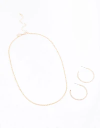 Gold Rope Chain Jewellery Set
