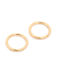 Boucles d’oreilles dorées en titane plaqué or 6 mm