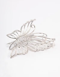 Silver Detail Butterfly Hair Claw Clip