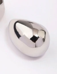 Grandes boucles d’oreilles en forme de goutte d’eau en acier inoxydable imperméable
