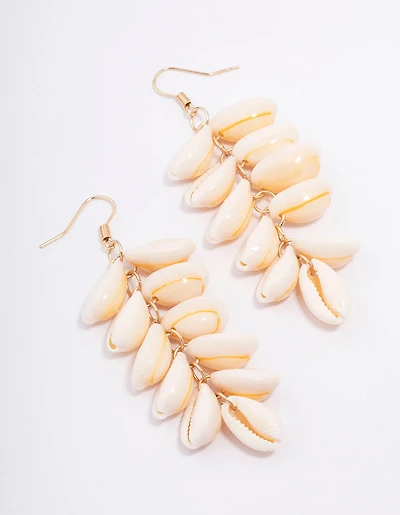 Natural Genuine Shell Drop Earrings