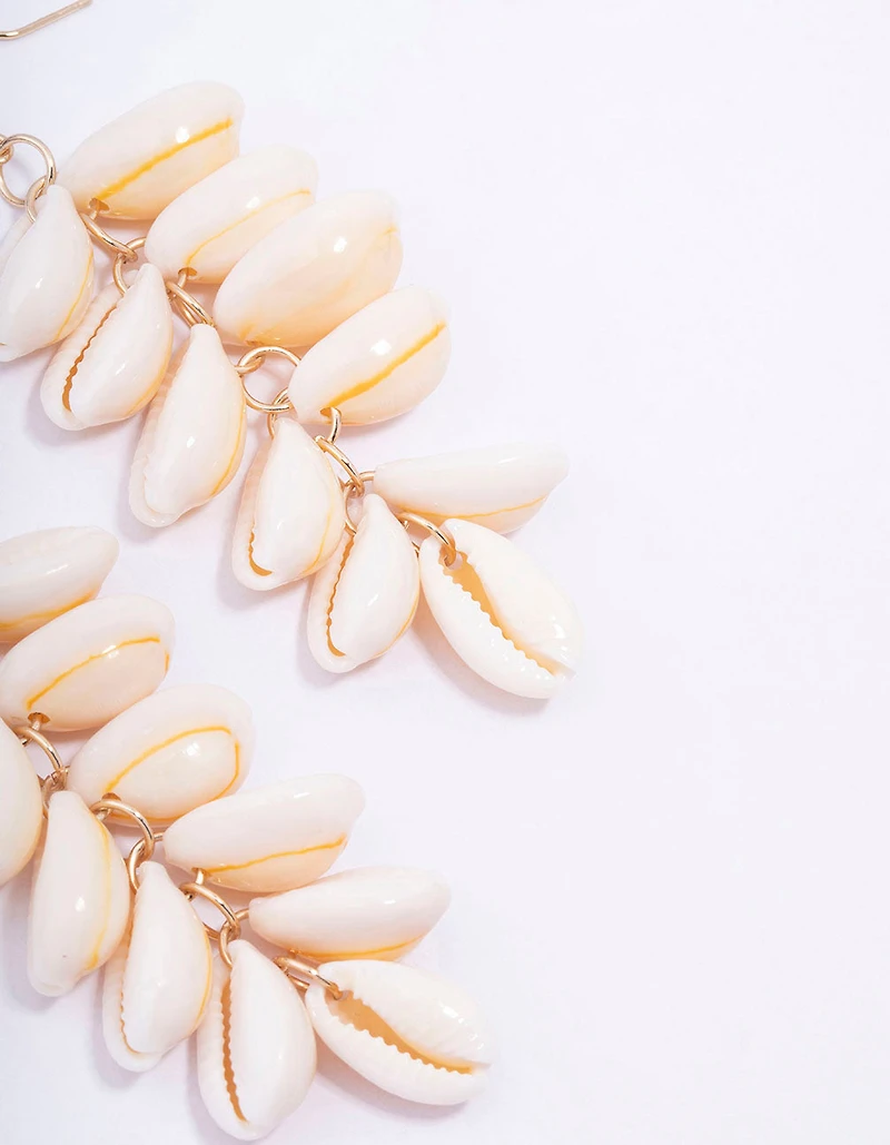 Natural Genuine Shell Drop Earrings