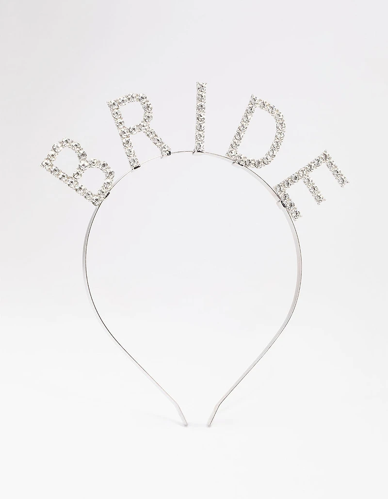Silver Diamante Bride Headband