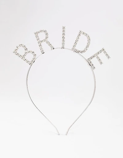 Silver Diamante Bride Headband