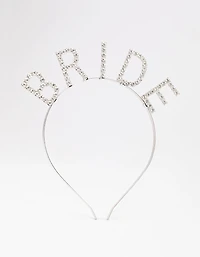 Silver Diamante Bride Headband