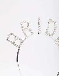 Silver Diamante Bride Headband
