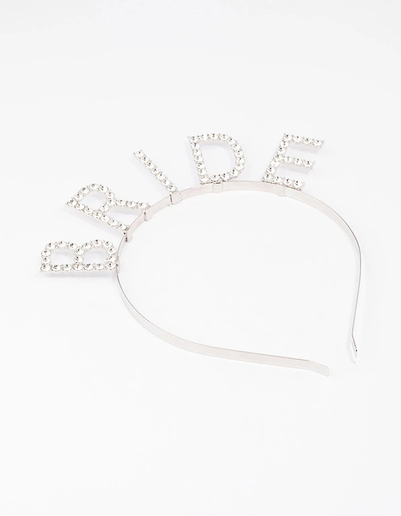 Silver Diamante Bride Headband