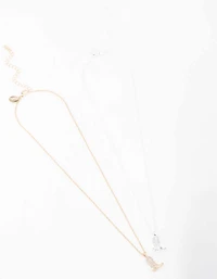 Mixed Metal Cowboy Boots Necklace Pack