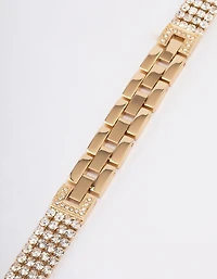 Gold Diamante Watch Band 38/40/41mm